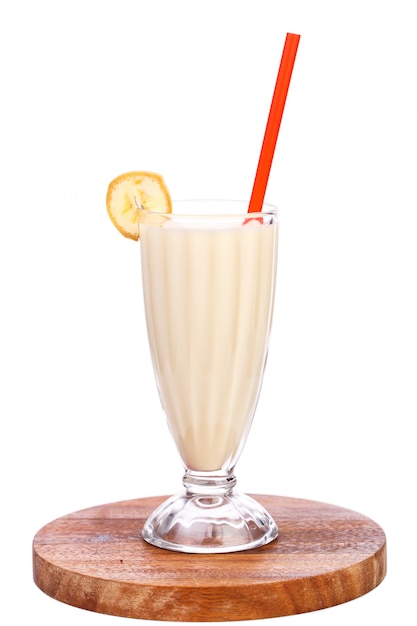 Delicious banana milkshake