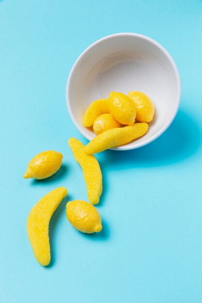 Delicious banana shaped sweets