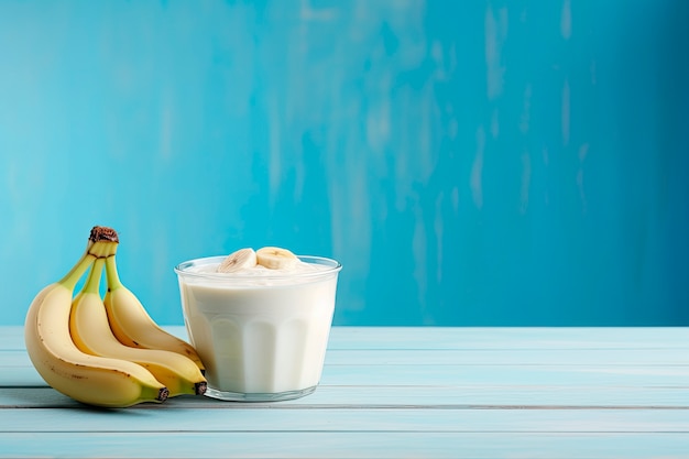 Free photo delicious  banana smoothie indoors