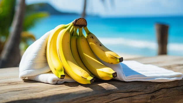 자연 속에서 맛있는 바나나