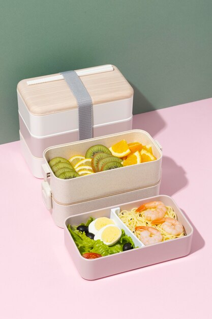 Delicious bento box arrangement