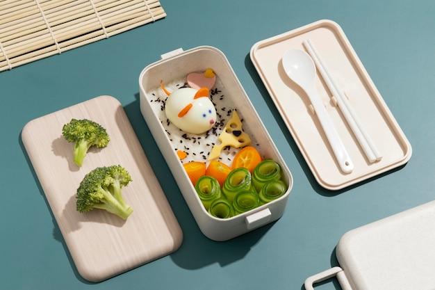 Delicious bento box assortment