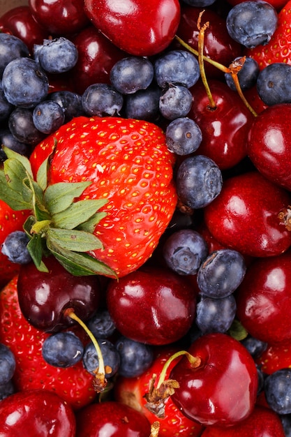 Delicious berries on the table