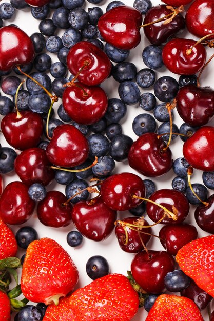 Delicious berries on the table