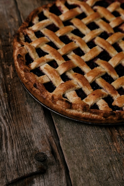 Delicious, blueberry pie