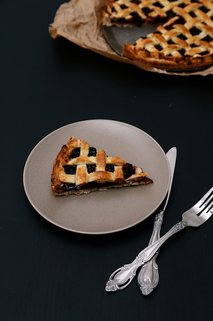 Free photo delicious, blueberry pie