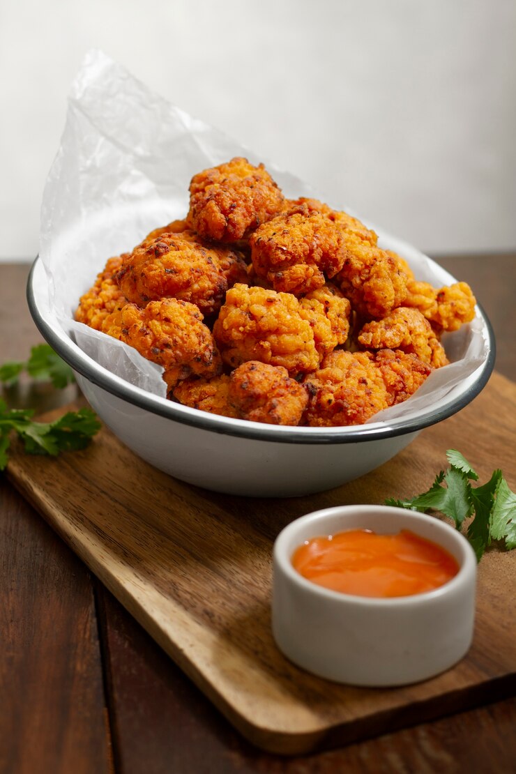 Free Photo | Delicious boneless chicken and sauce