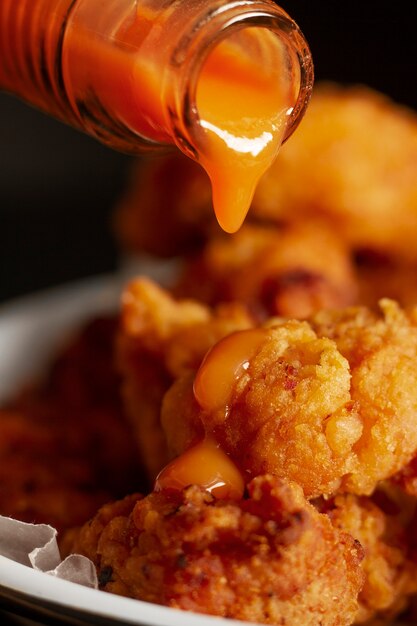 delicious boneless chicken and sauce