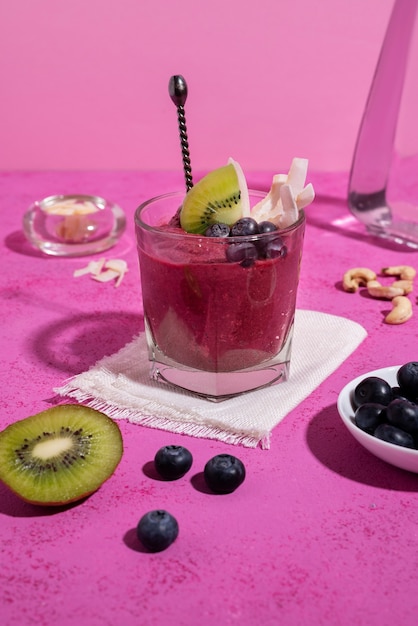 delicious brazilian cup of açai dessert