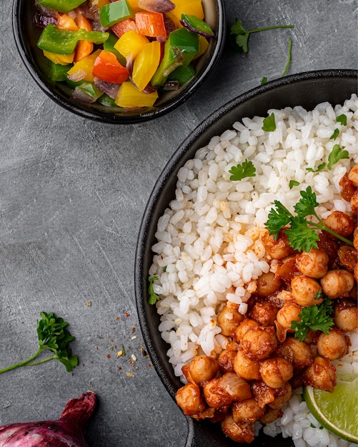 Foto gratuita delizioso cibo brasiliano sopra la vista