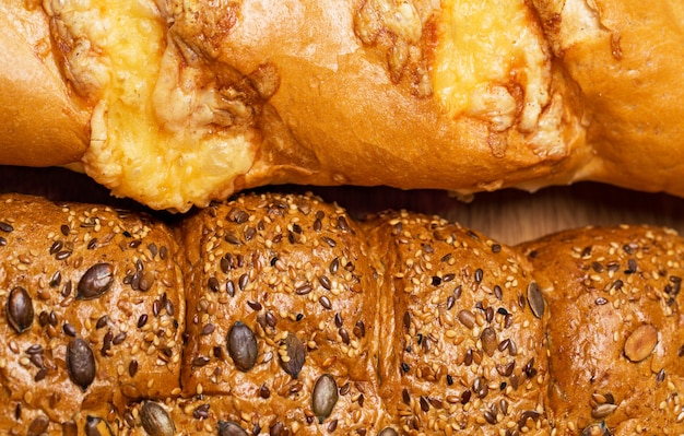 Foto gratuita delizioso pane fatto con buon grano