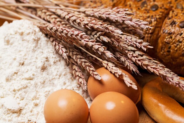 Delicious bread made from good wheat