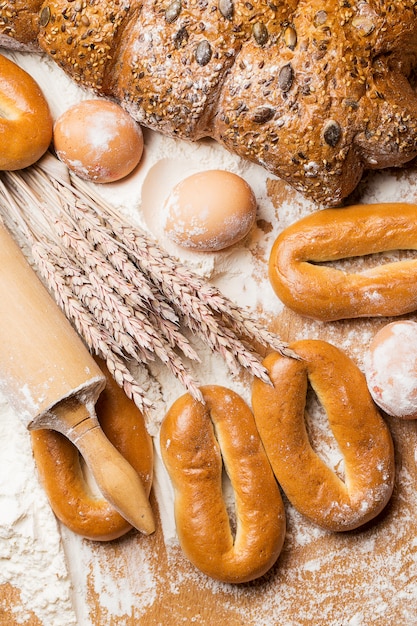 Delicious bread made from good wheat