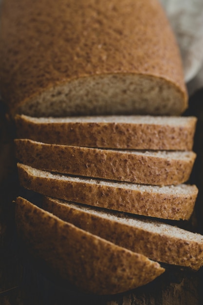 Delicious bread on the table