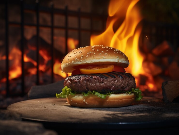 無料Photo 火を通したおいしいハンバーガー