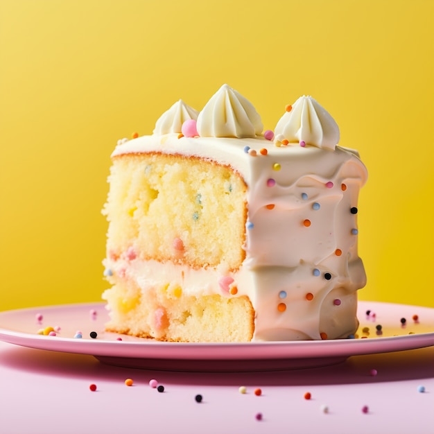 Delicious cake with candy