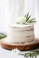 Бесплатное фото Вкусный торт с цветами