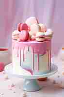 Free photo delicious cake with fruits