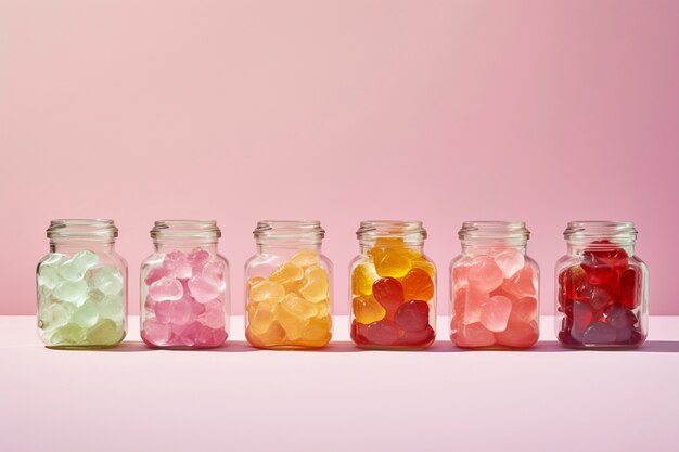 Free photo delicious candy arrangement