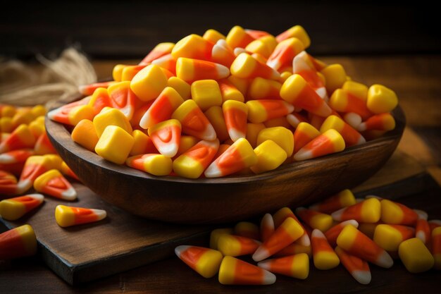 Free photo delicious candy in bowl