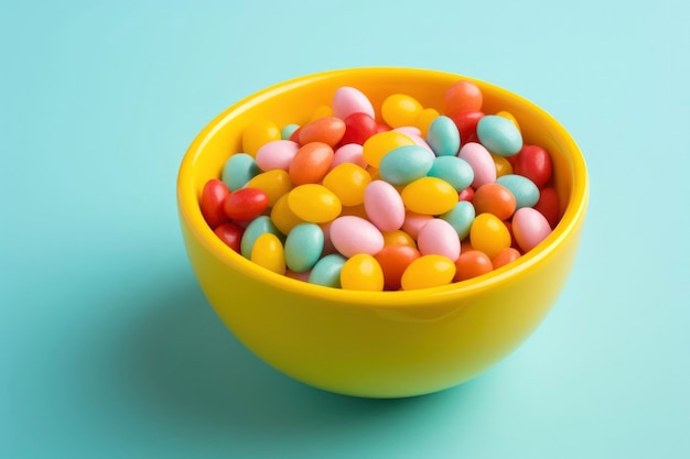 Delicious candy in bowl