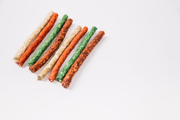 Free photo delicious chewing sticks