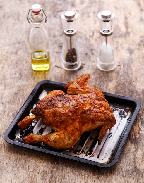 Delicious chicken on the table