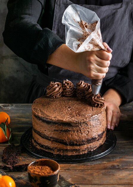 Delicious chocolate cake