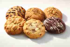 Free photo delicious chocolate cookies arrangement