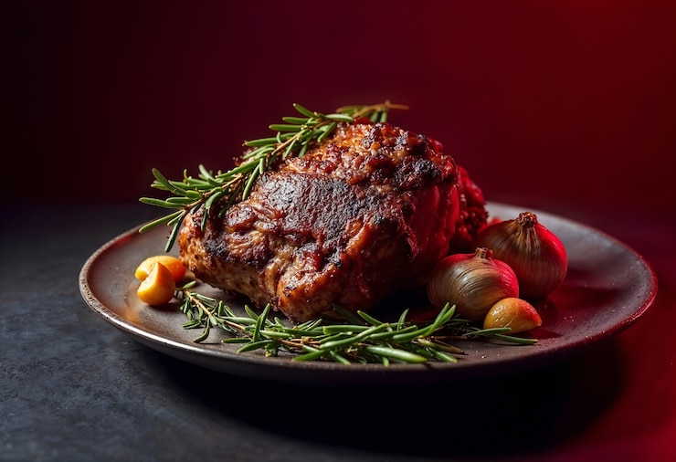 Free Photo delicious christmas dinner food