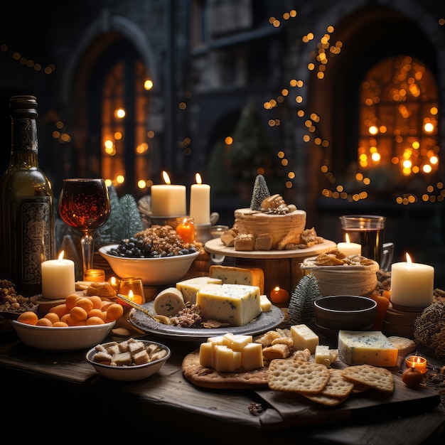 Delicious christmas finger food arrangement