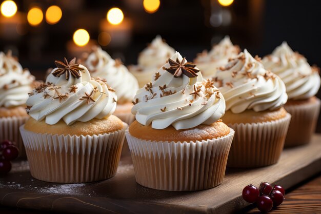 Free photo delicious christmas finger food arrangement