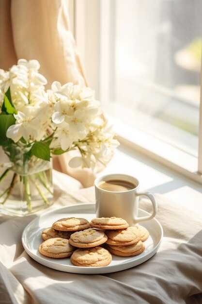 Free photo delicious coffee cup indoors