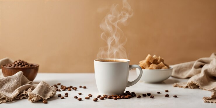 Free Photo delicious coffee cup on table