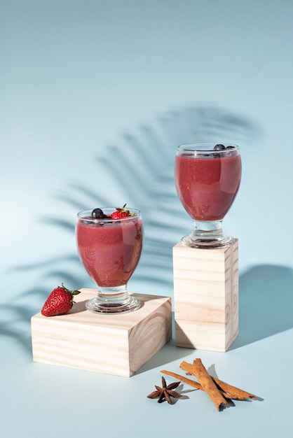 Free photo delicious colada morada composition