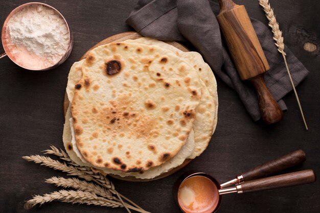 Delicious composition of nutritious roti