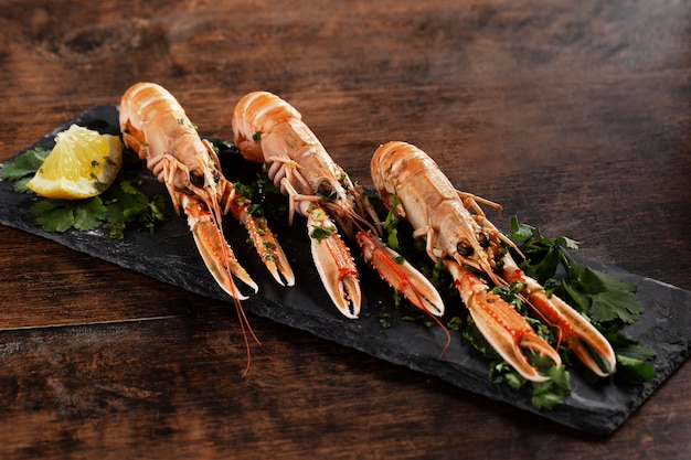 Вкусно приготовленные морепродукты