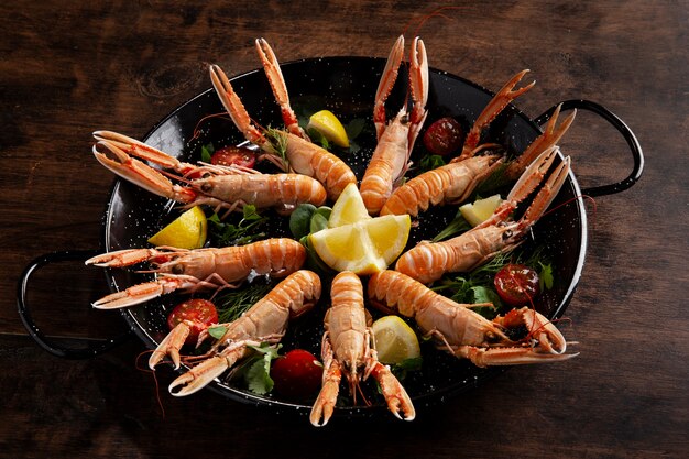 Вкусно приготовленные морепродукты