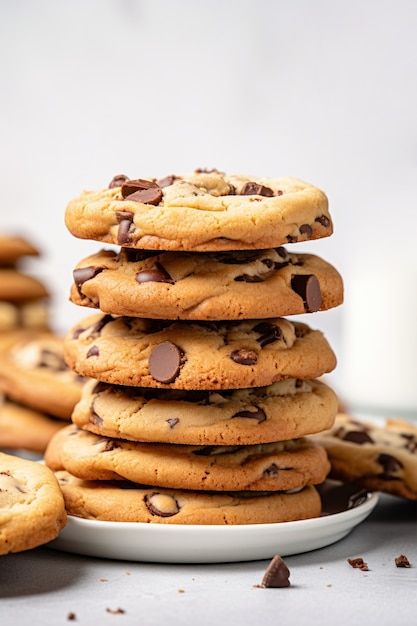 Free photo delicious cookies arrangement