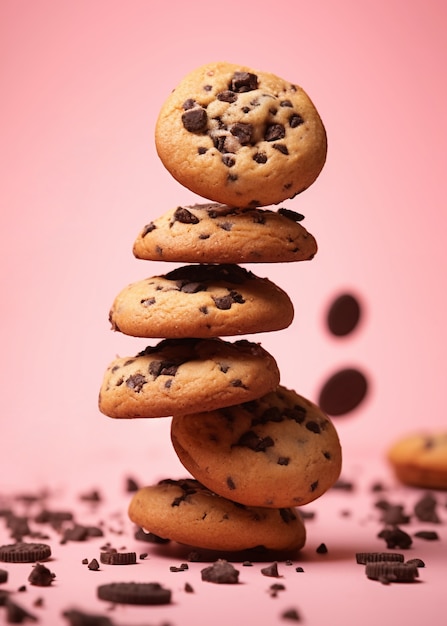 Free photo delicious cookies arrangement