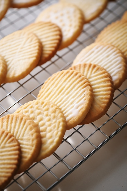 Deliziosa disposizione dei biscotti