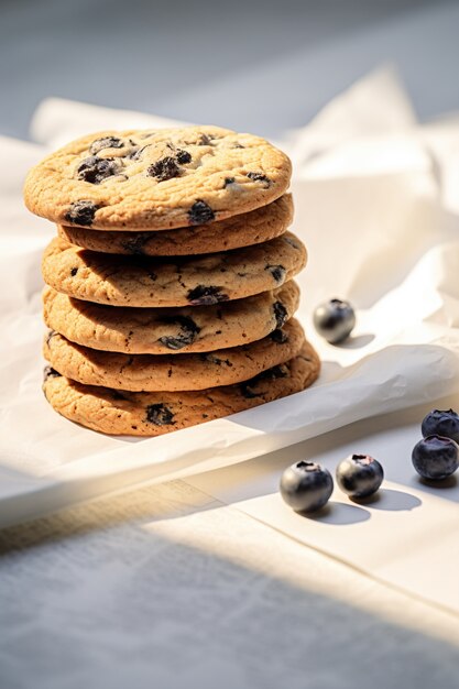 Foto gratuita deliziosa disposizione dei biscotti