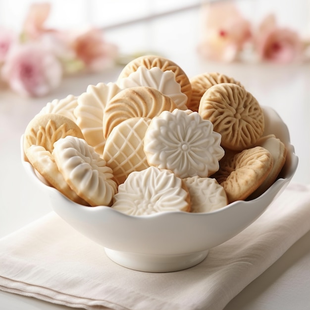 Free photo delicious cookies arrangement