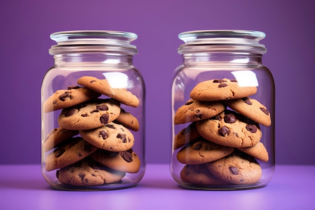 Free photo delicious cookies in jar