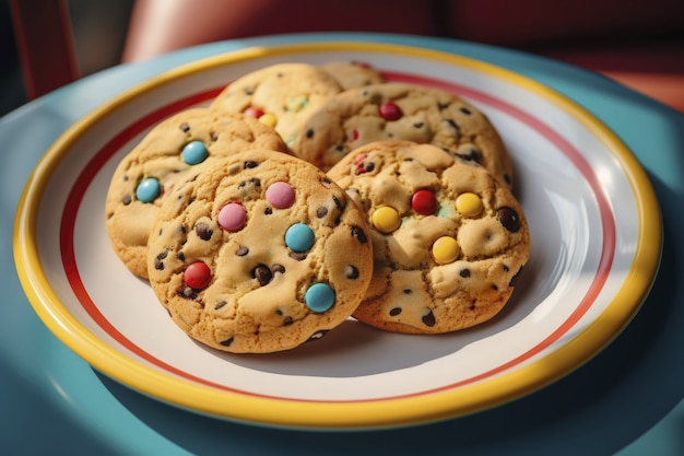 Foto gratuita deliziosi biscotti sul piatto