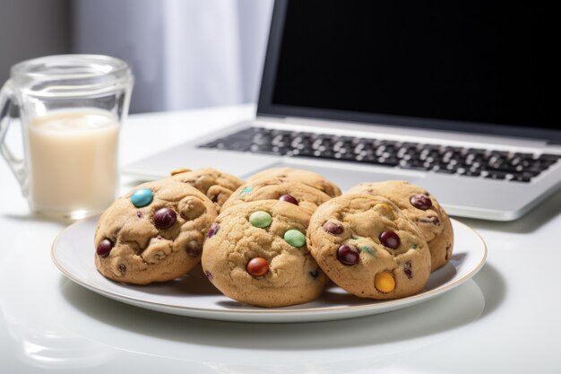 Foto gratuita deliziosi biscotti sul piatto