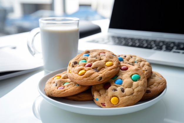 Foto gratuita deliziosi biscotti sul piatto