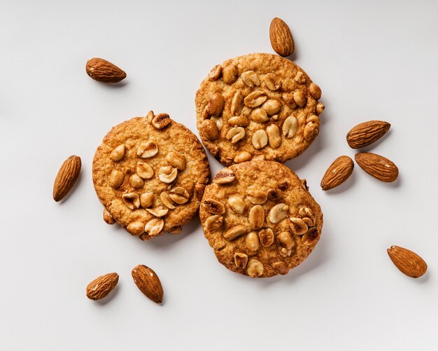 Delicious cookies with nuts