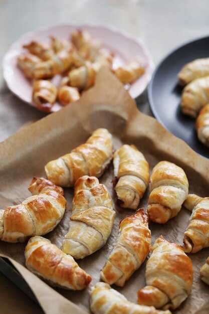 Delicious croissants