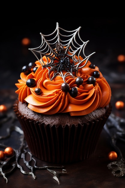 Delicious cupcake for halloween